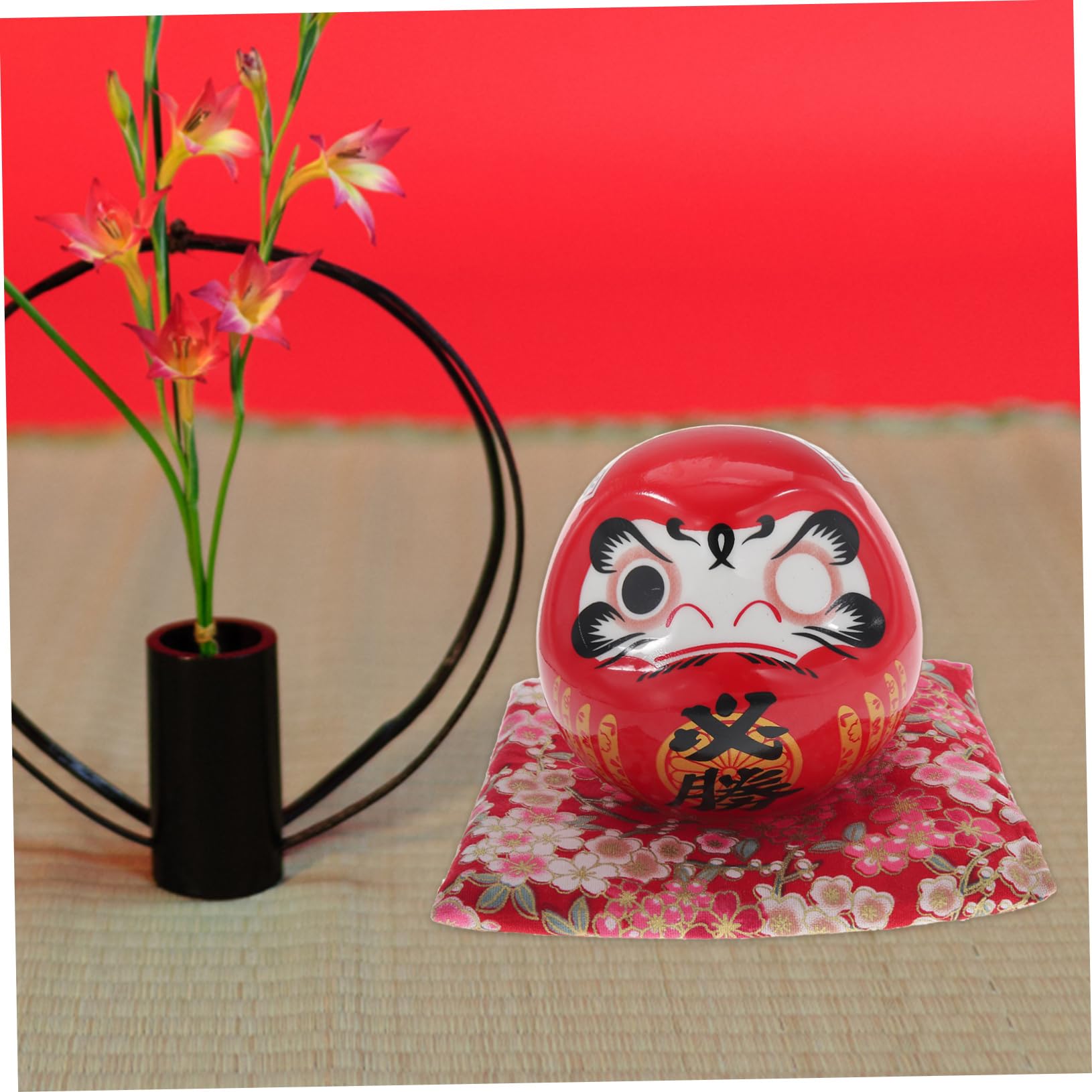 Amazon.co.jp: NOLITOY 陶器製だるま置物 ミニチュアドール 幸運装飾